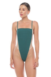 Amelia one piece high leg