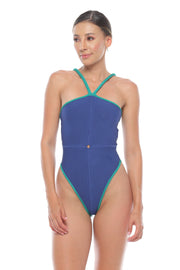 Fausto one piece high leg