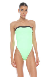 Demetri one piece high leg