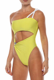 Braxton one piece high leg